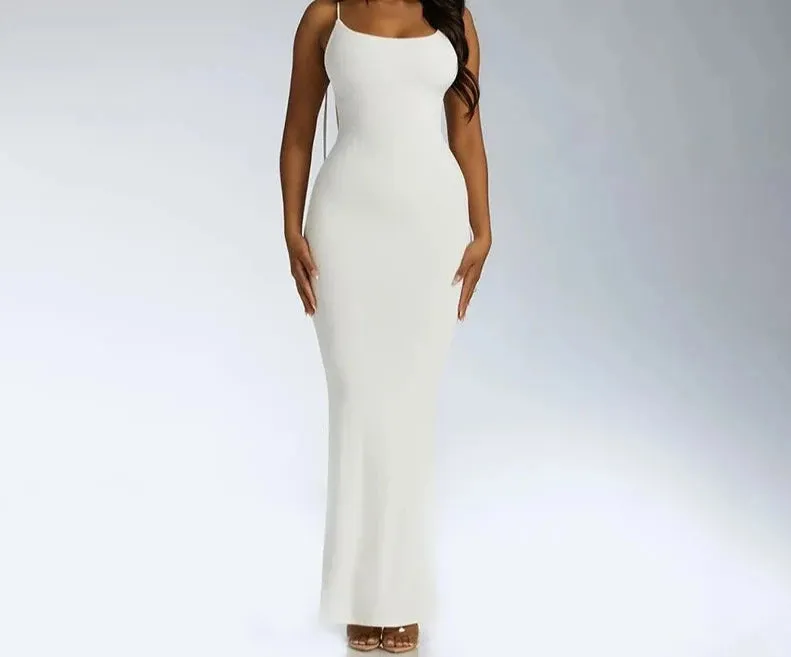 A&A Halterneck Sleeveless Backless Maxi Dress