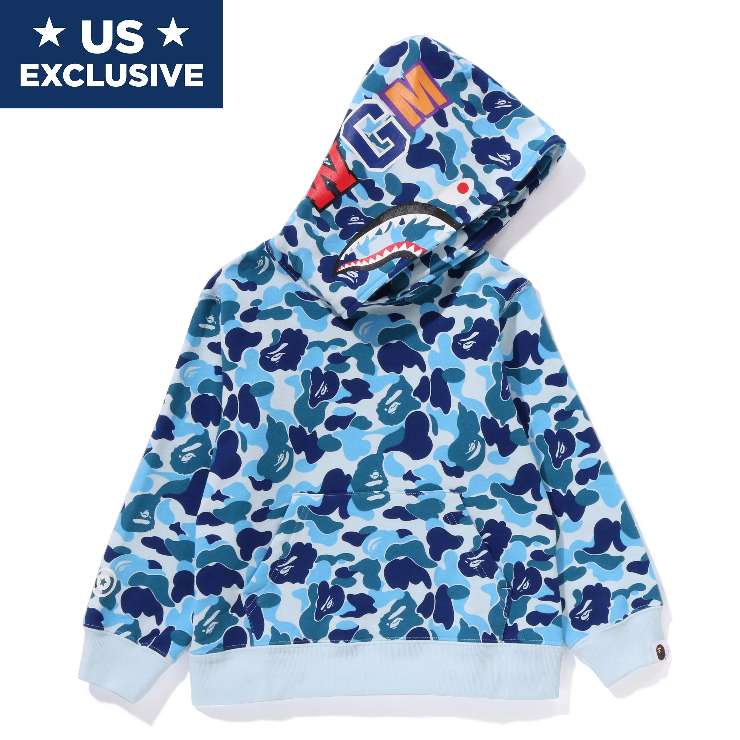 ABC CAMO SHARK PULLOVER HOODIE KIDS