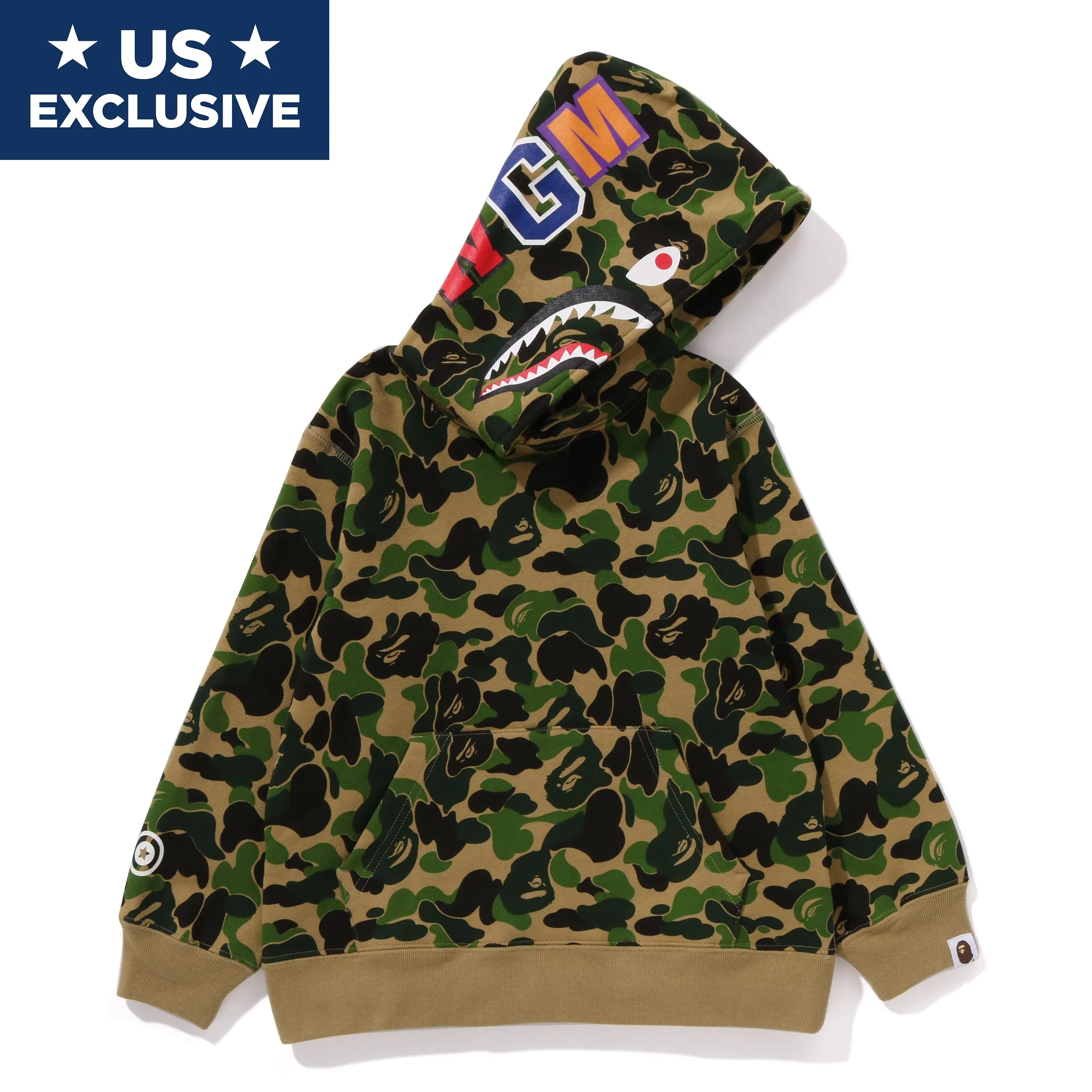 ABC CAMO SHARK PULLOVER HOODIE KIDS