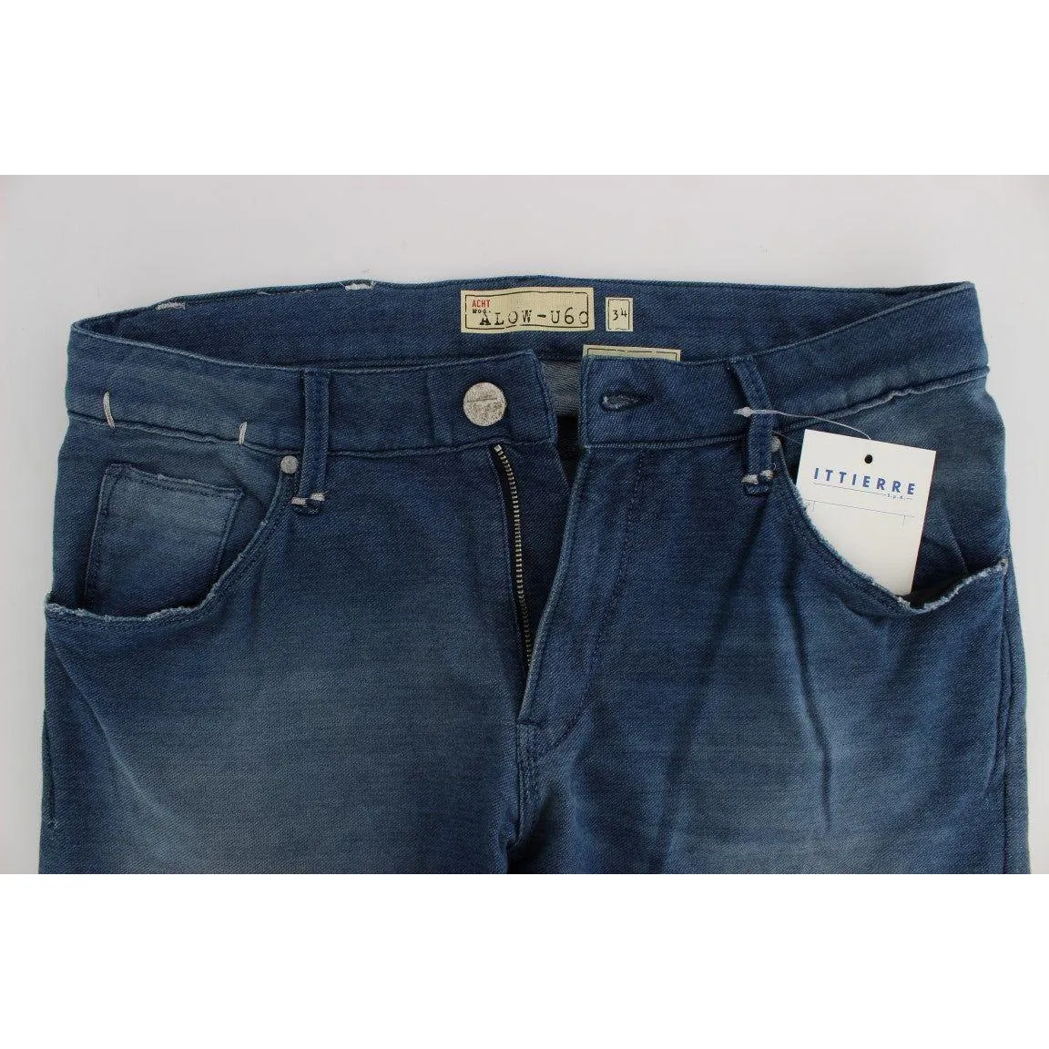 Acht Slim Fit Blue Wash Italian Denim