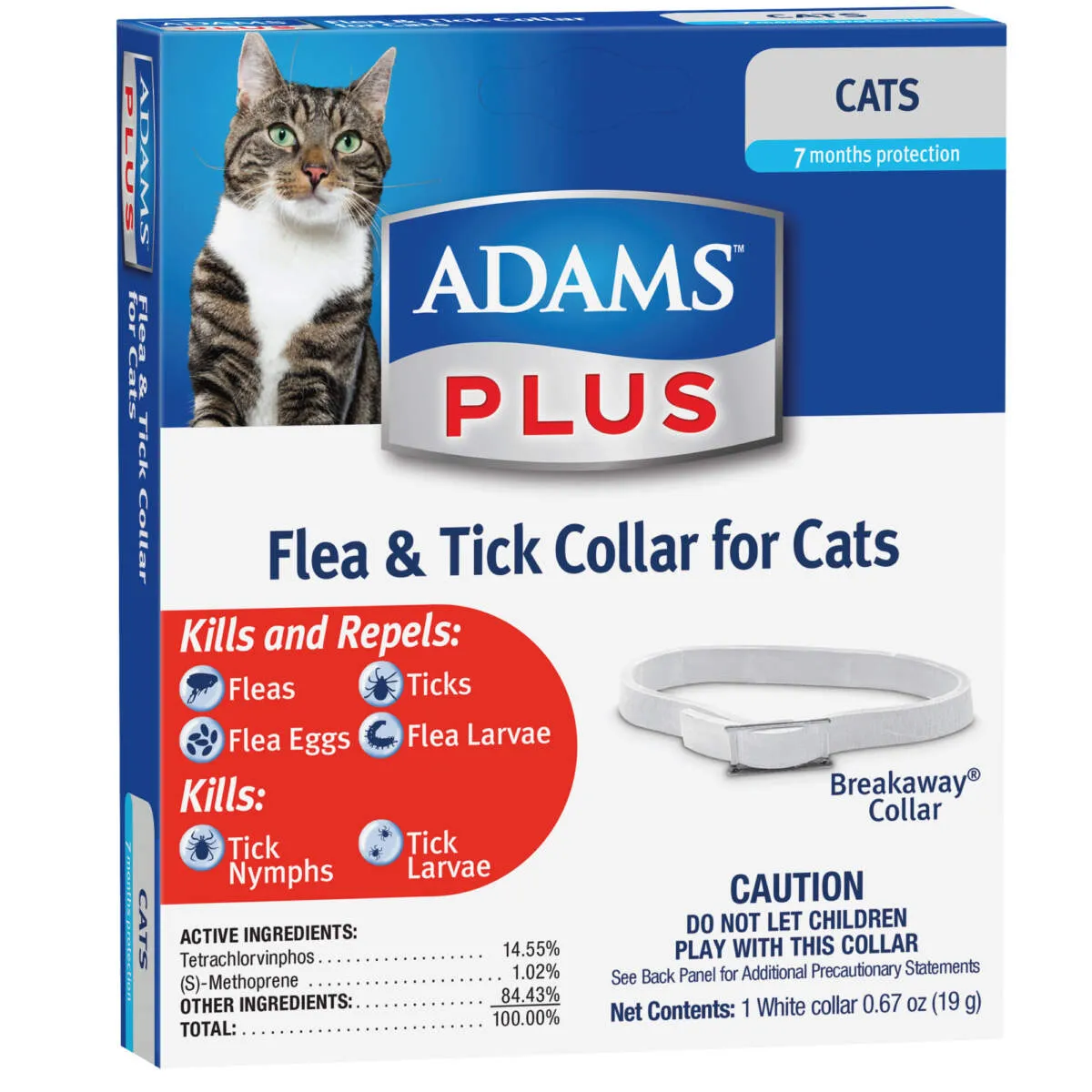 Adams Plus Flea & Tick Collar for Cats