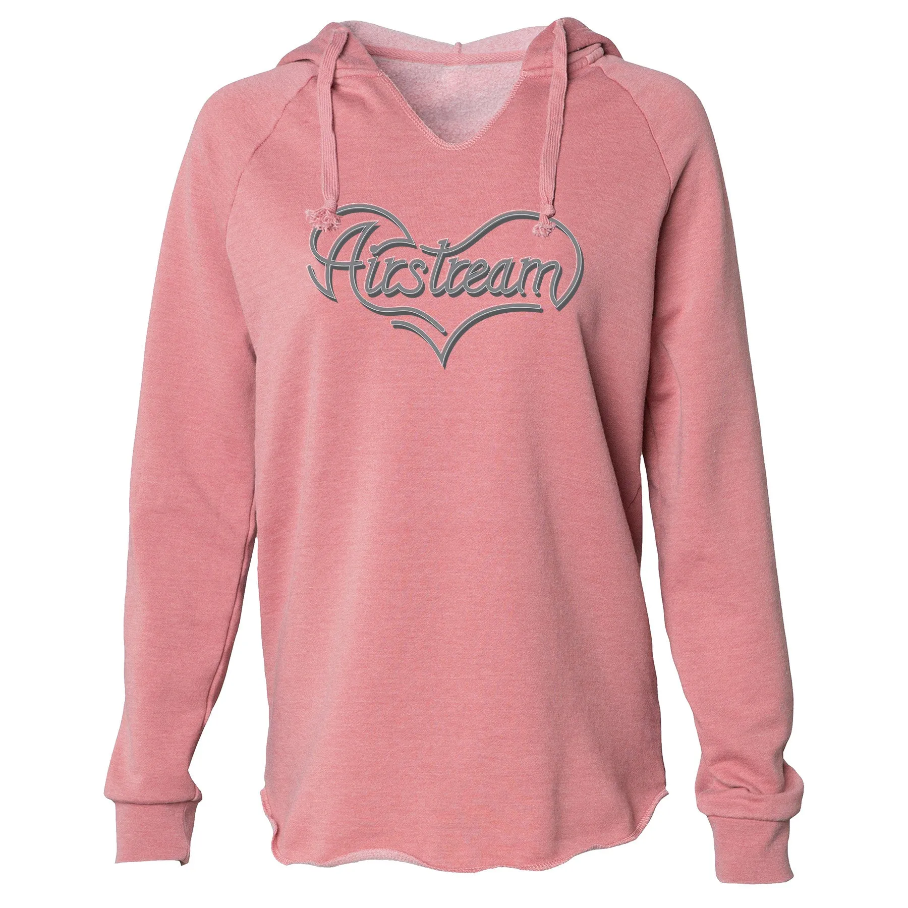 Airstream Heart Super Soft Women's V-Neck Hoodie