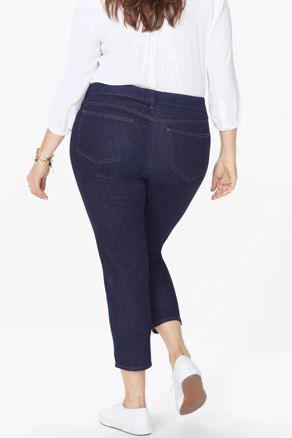 Alina Skinny Ankle Jeans In Plus Size - Rinse