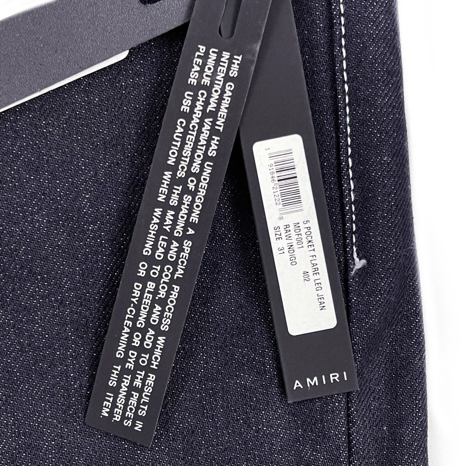 Amiri - New - Indigo Flare Leg Jeans - Dark Blue - US 31 - Pants