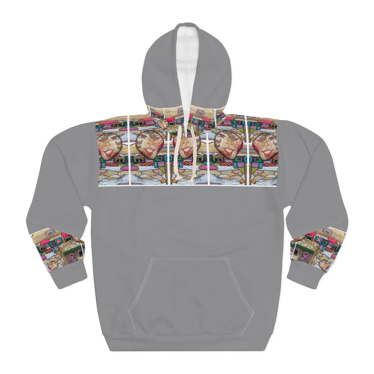 AOP Unisex Pullover Hoodie PEBBLE ART HOME