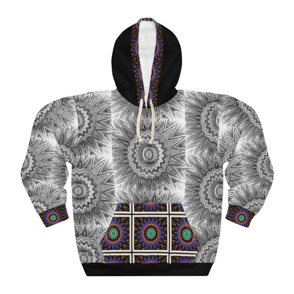 AOP Unisex Pullover Hoodie STAR BURST