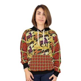 AOP Unisex Pullover Hoodie TIGER & THE ROSES