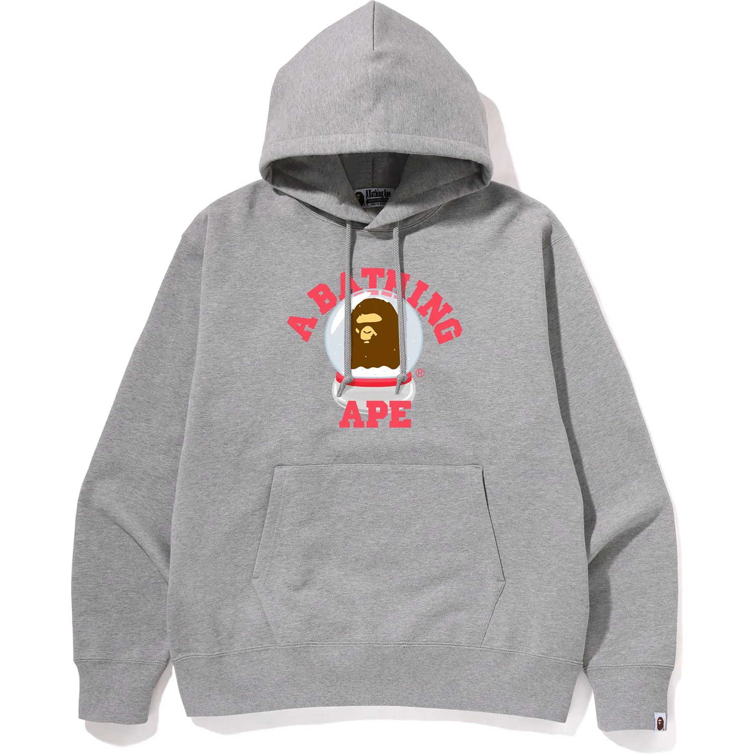 APE HEAD SNOW GLOBE COLLEGE PULLOVER HOODIE MENS