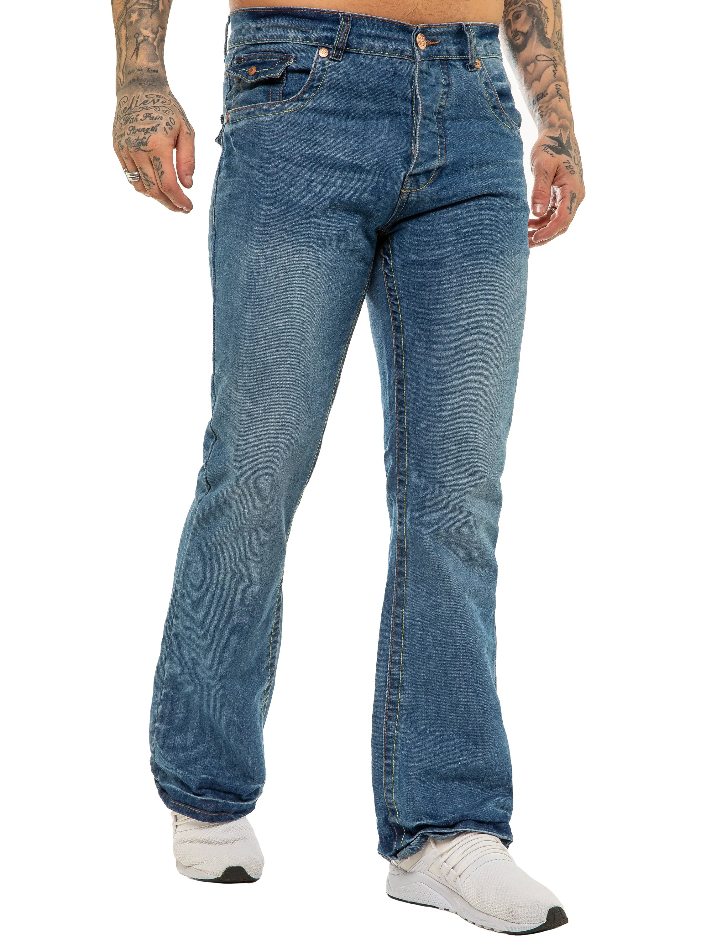 APT Designer | Men's Classic Boot Cut Denim Jeans