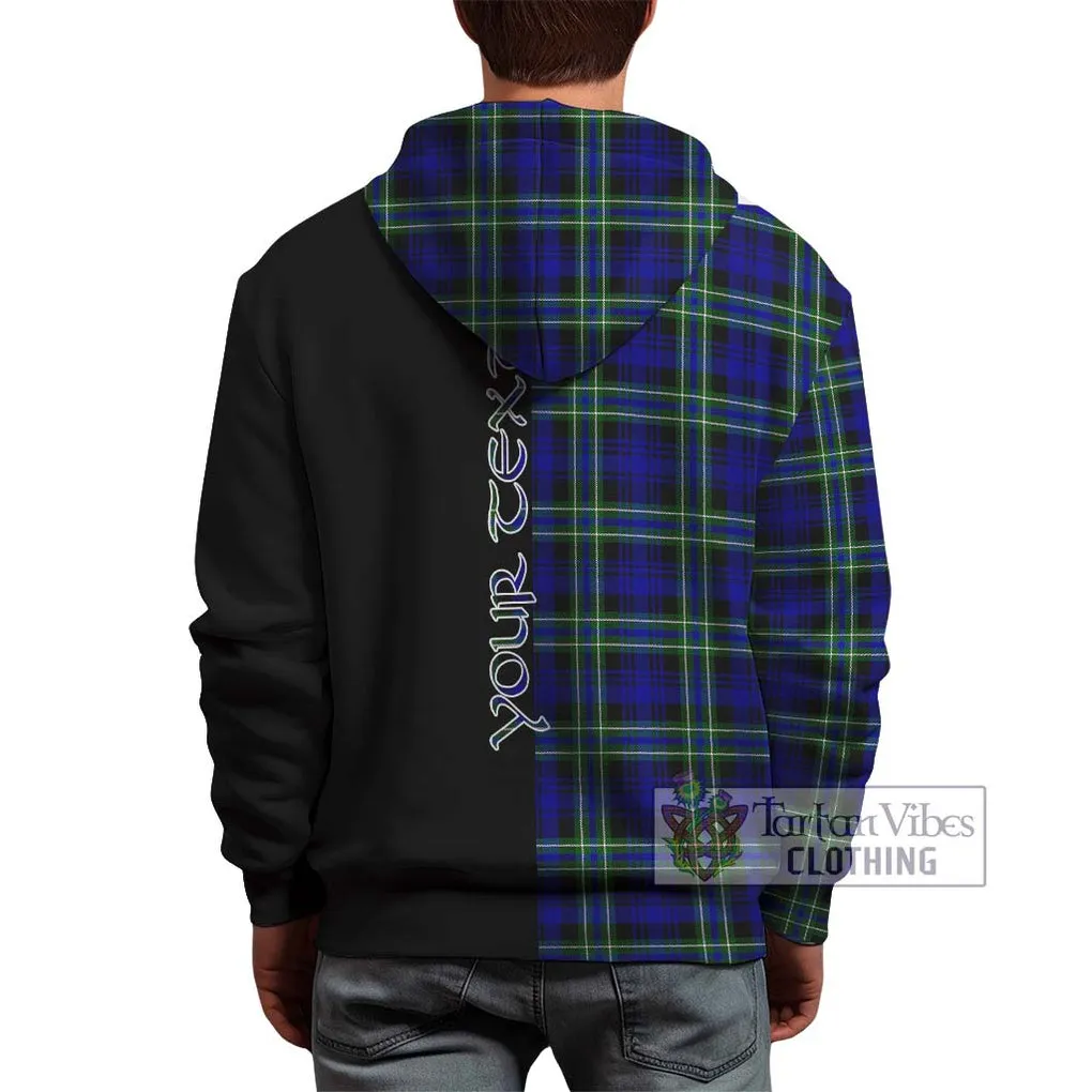 Arbuthnot Modern Tartan Hoodie with Family Crest and Half Of Me Style