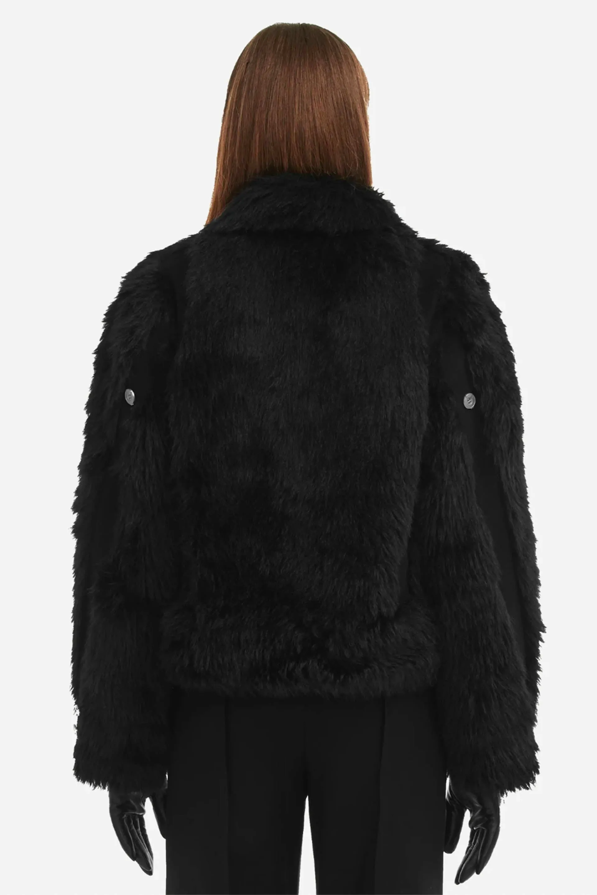 Arch Panelled Fur Jacket