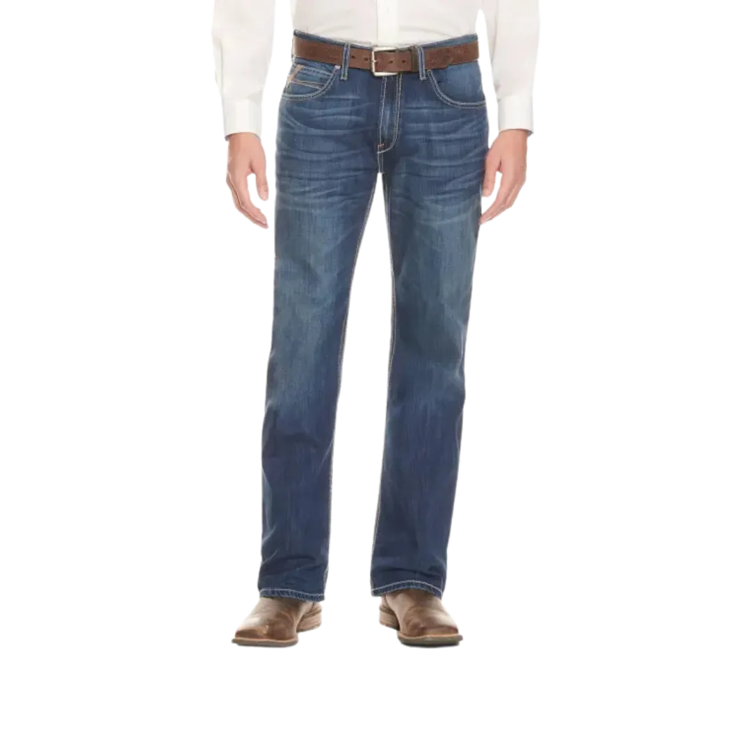 Ariat Men's Dark Wash Stone Wash Blue Jeans