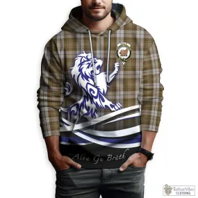 Baillie Dress Tartan Hoodie with Alba Gu Brath Regal Lion Emblem