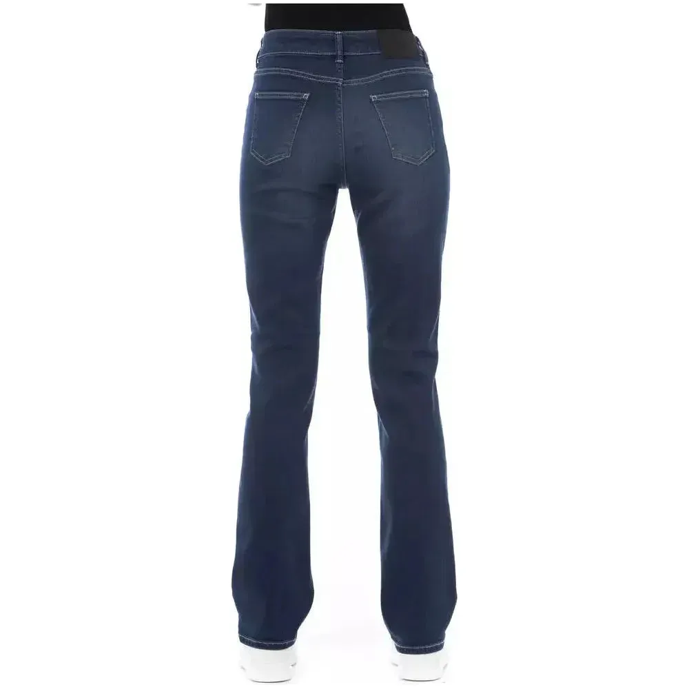 Baldinini Trend Blue Cotton Women Jeans