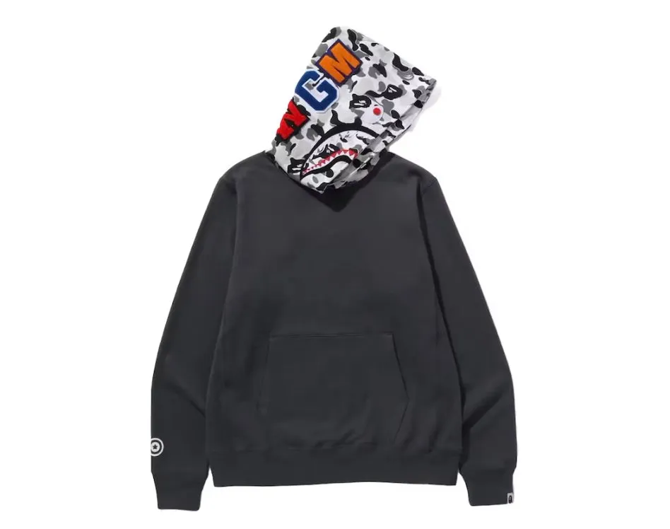 BAPE ABC CAMO SHARK PULLOVER HOODIE CHARCOAL