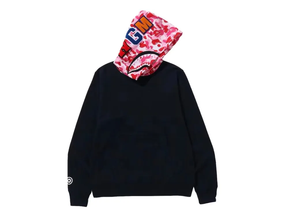 BAPE ABC CAMO SHARK PULLOVER HOODIE PINK