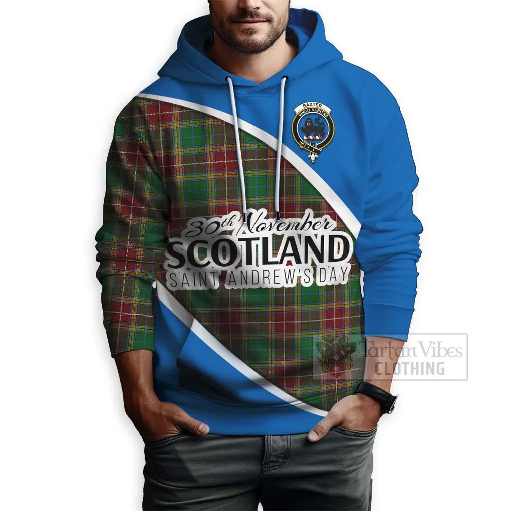 Baxter Family Crest Tartan Hoodie Celebrate Saint Andrew's Day in Style