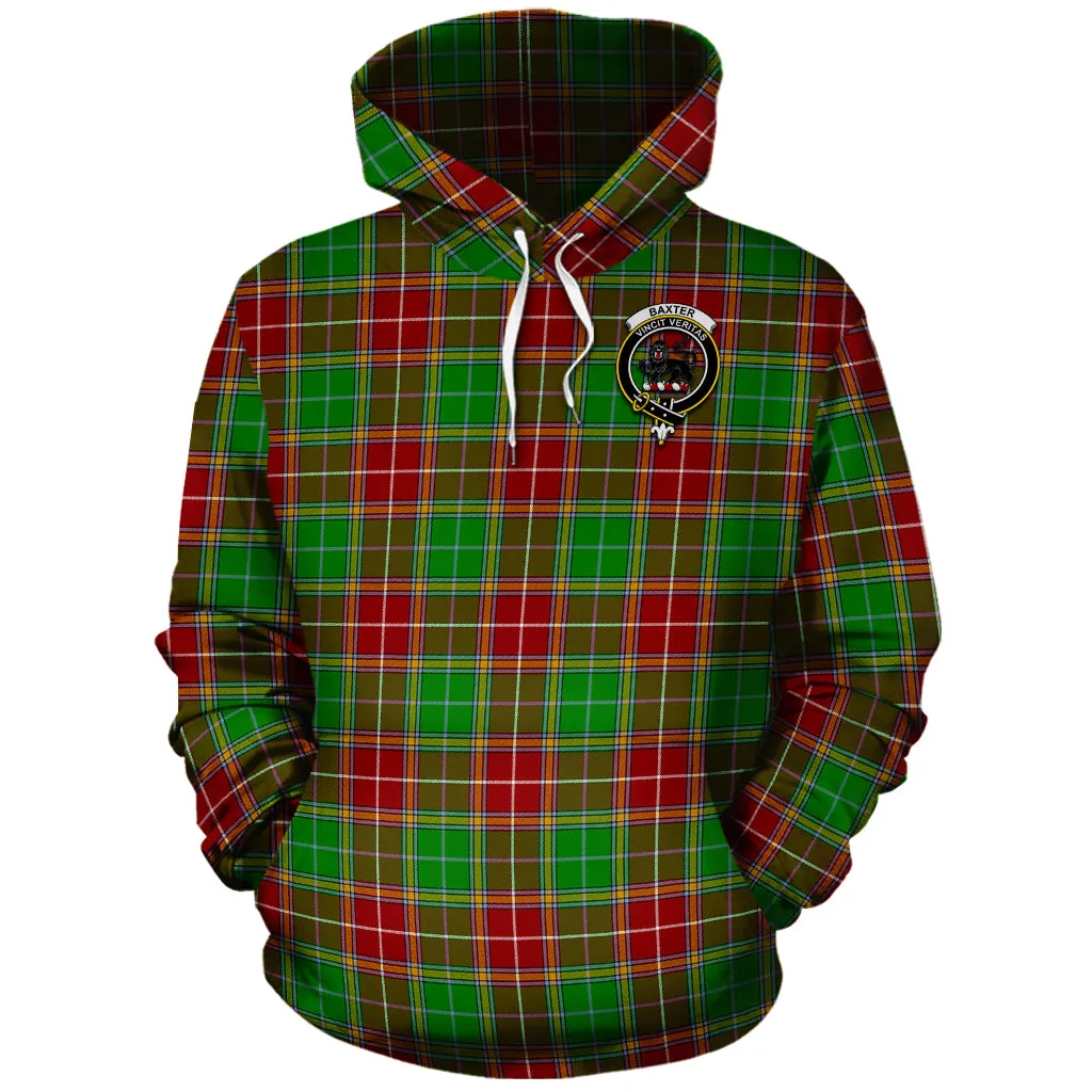 Baxter Modern Tartan Hoodie with Family Crest