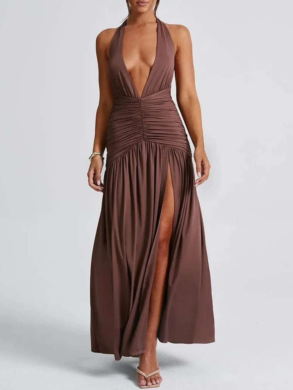 Bianca Backless Maxi Dress