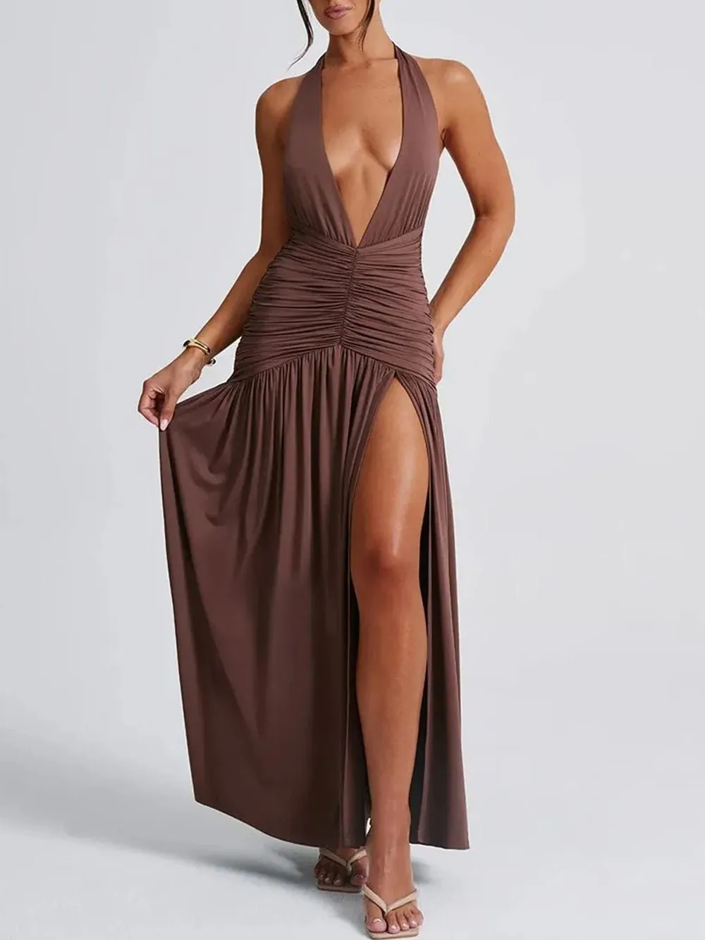 Bianca Backless Maxi Dress