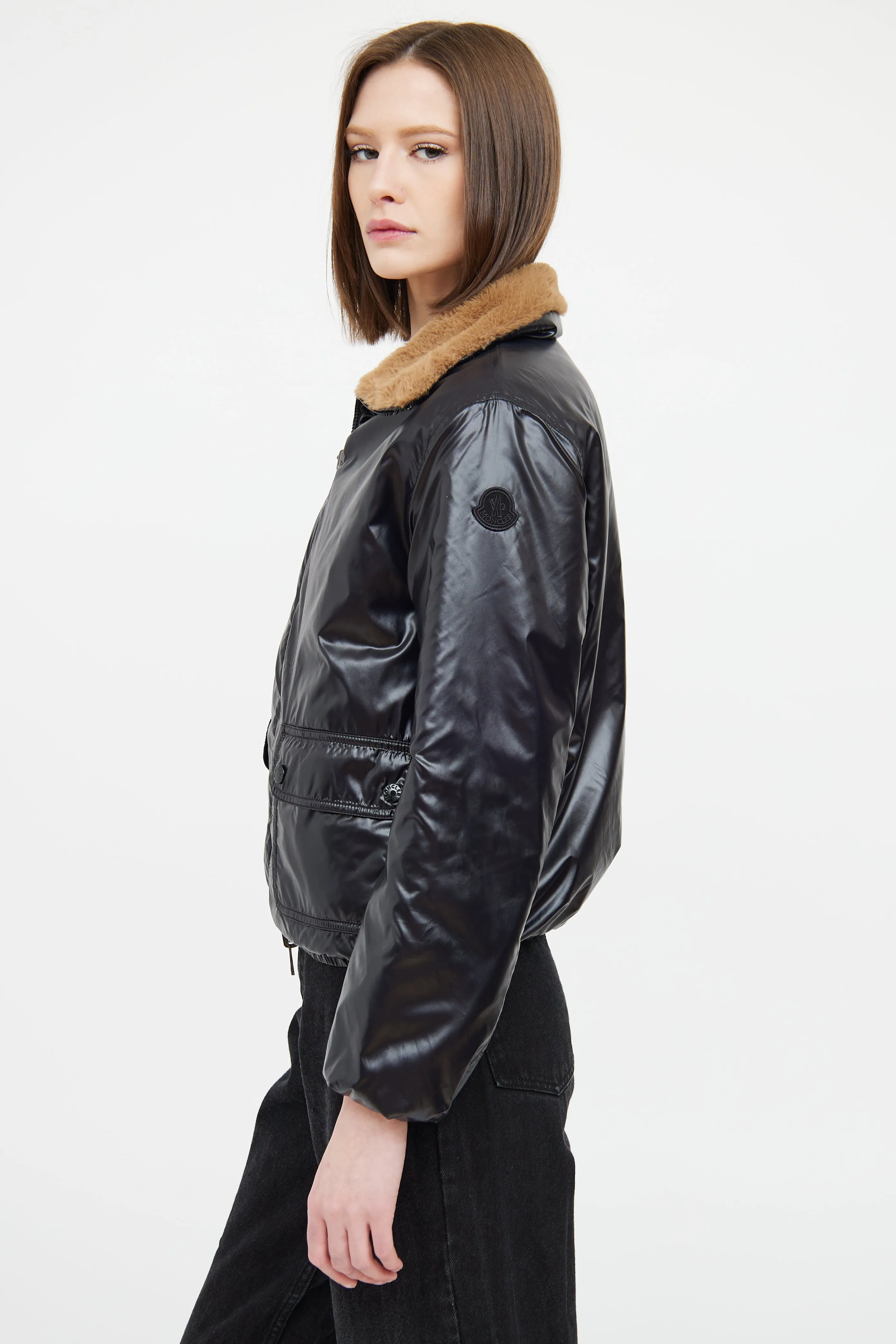 Black Adoxe Reversible Nylon Jacket