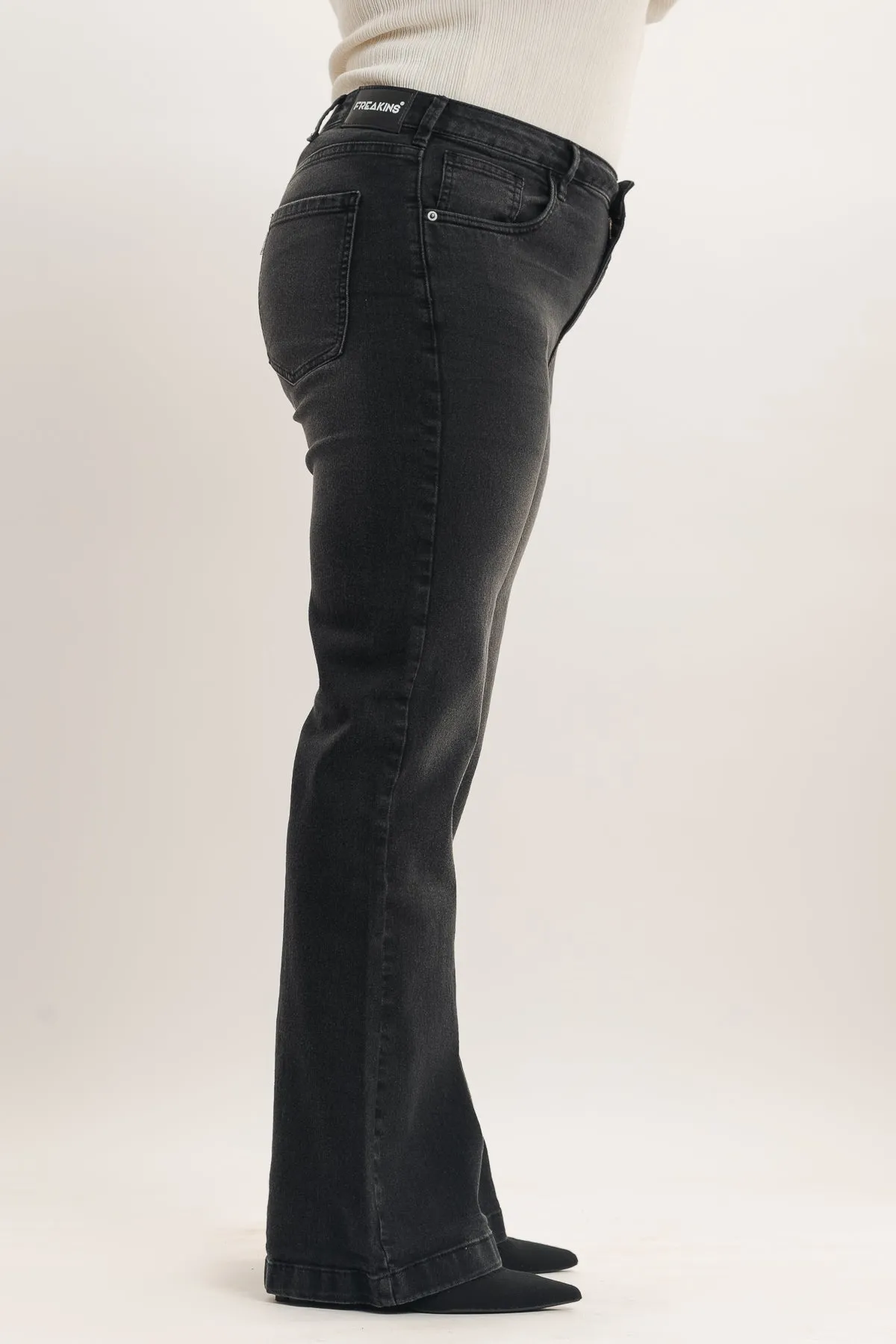 Black Bootcut Curve Jeans