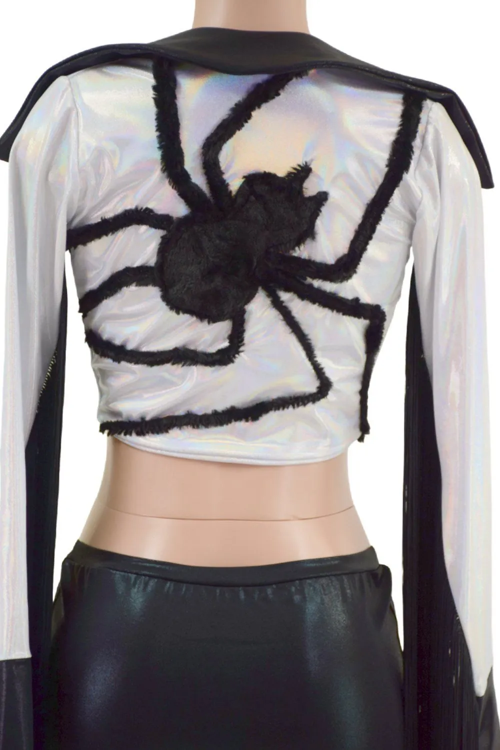 Boris the Spider Tie Front Crop Jacket