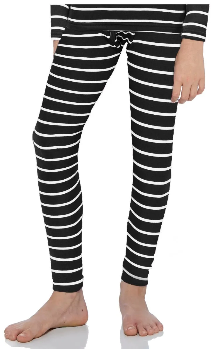 Boys Striped Thermal Bottoms