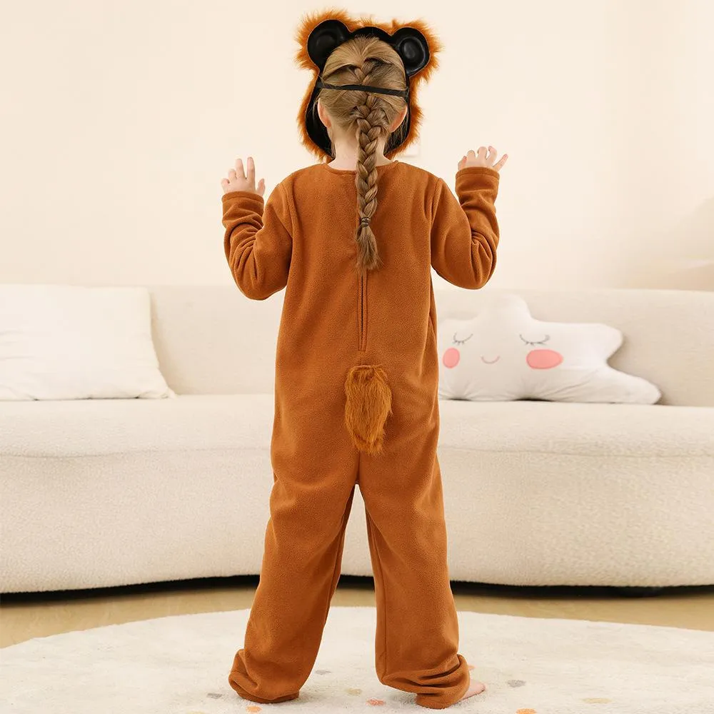 Brown Bear animal furry costume Children's Day Matching Pets Party Halloween