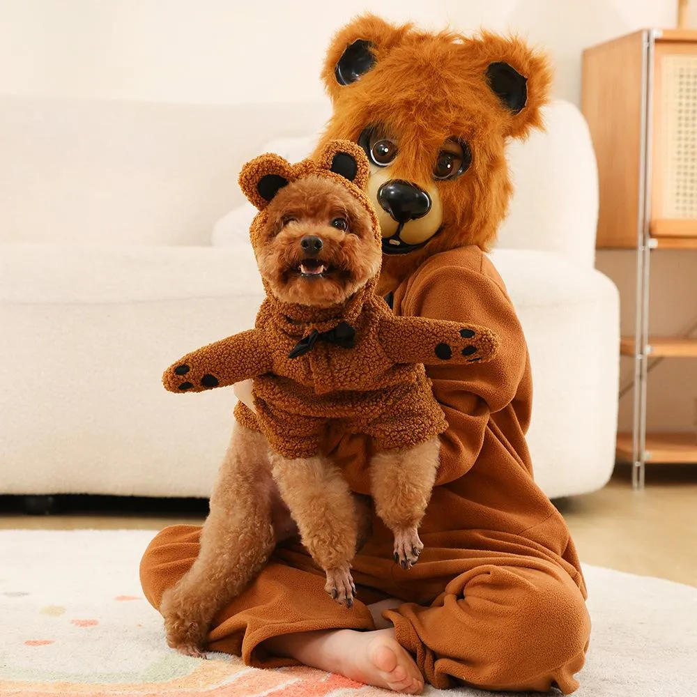 Brown Bear animal furry costume Children's Day Matching Pets Party Halloween