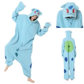 Bulbasaur Kigurumi Onesies Anime Pokemon Pajamas Pyjamas Halloween Costume