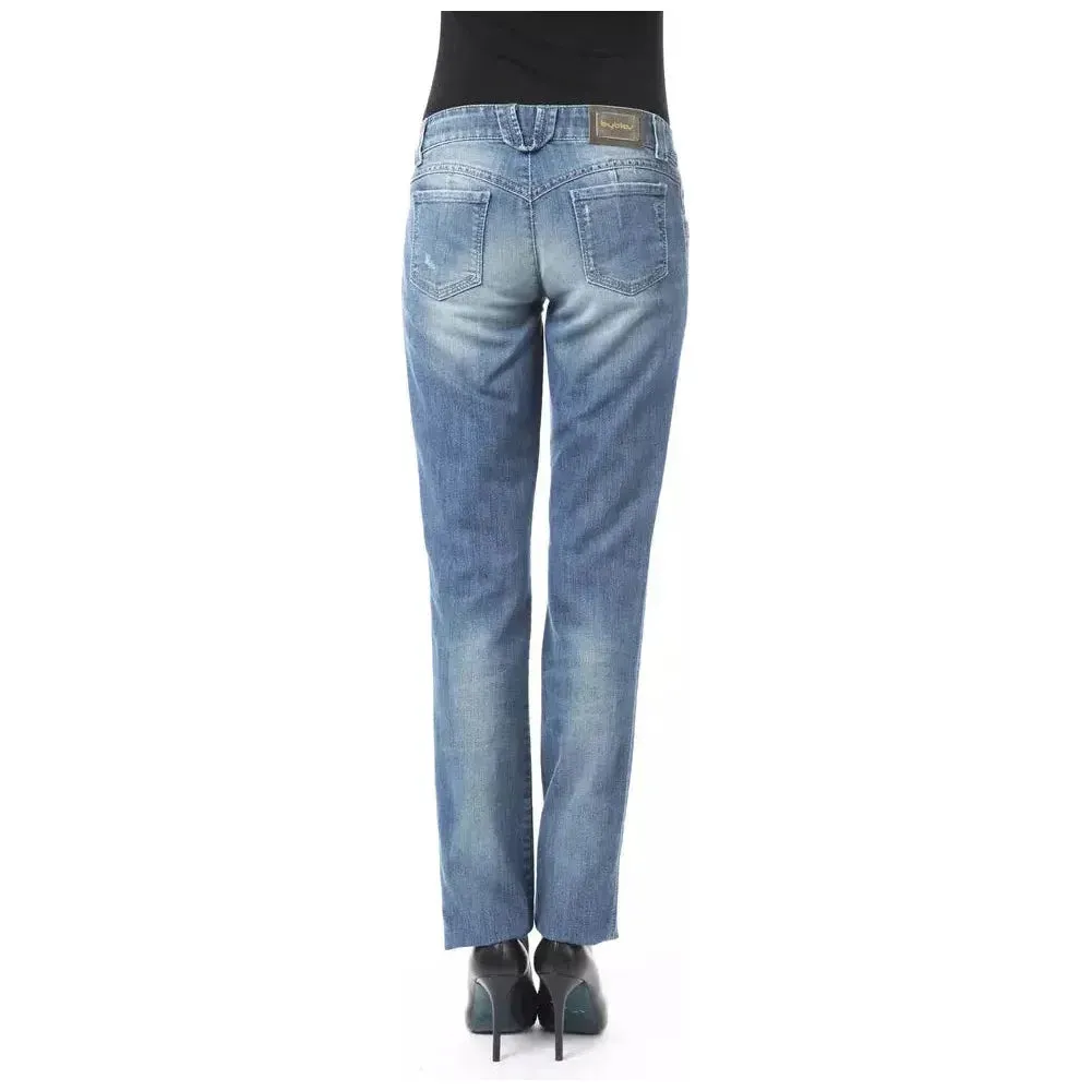 BYBLOS Blue Cotton Women Jeans