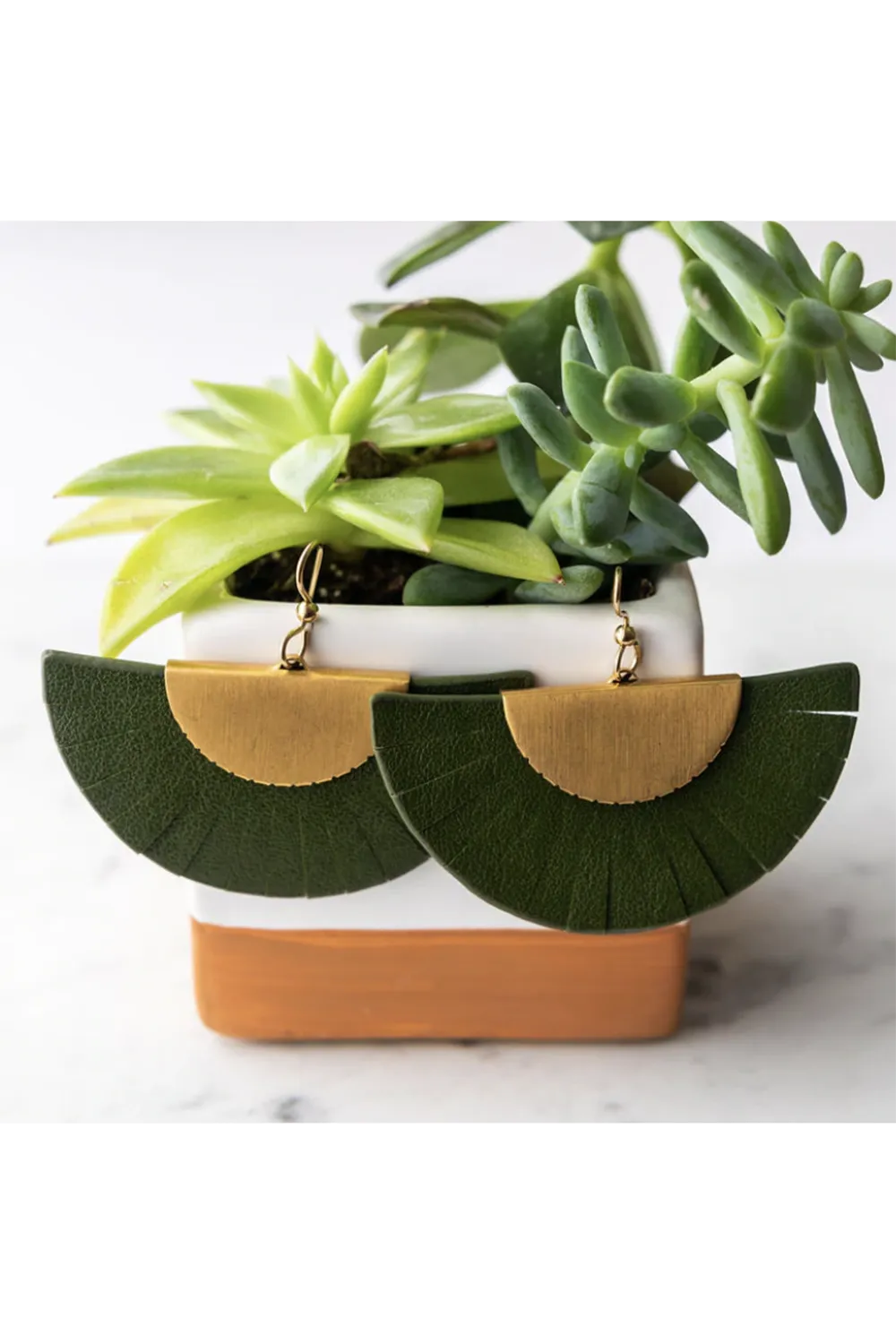 Cactus Keva Earring - Fan Fare Green