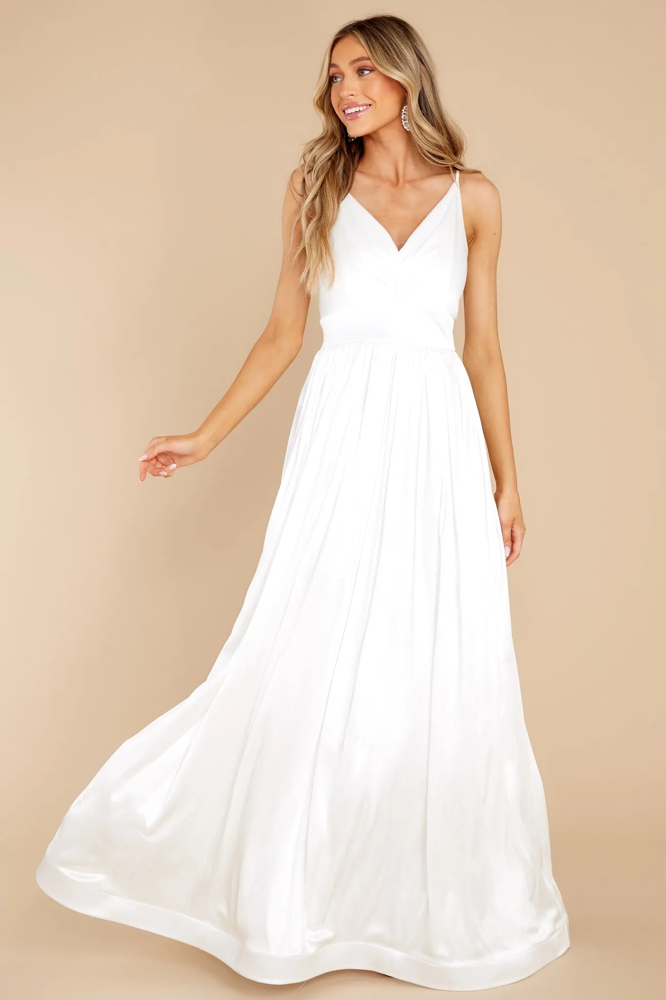 Catch The Wind Ivory Maxi Dress