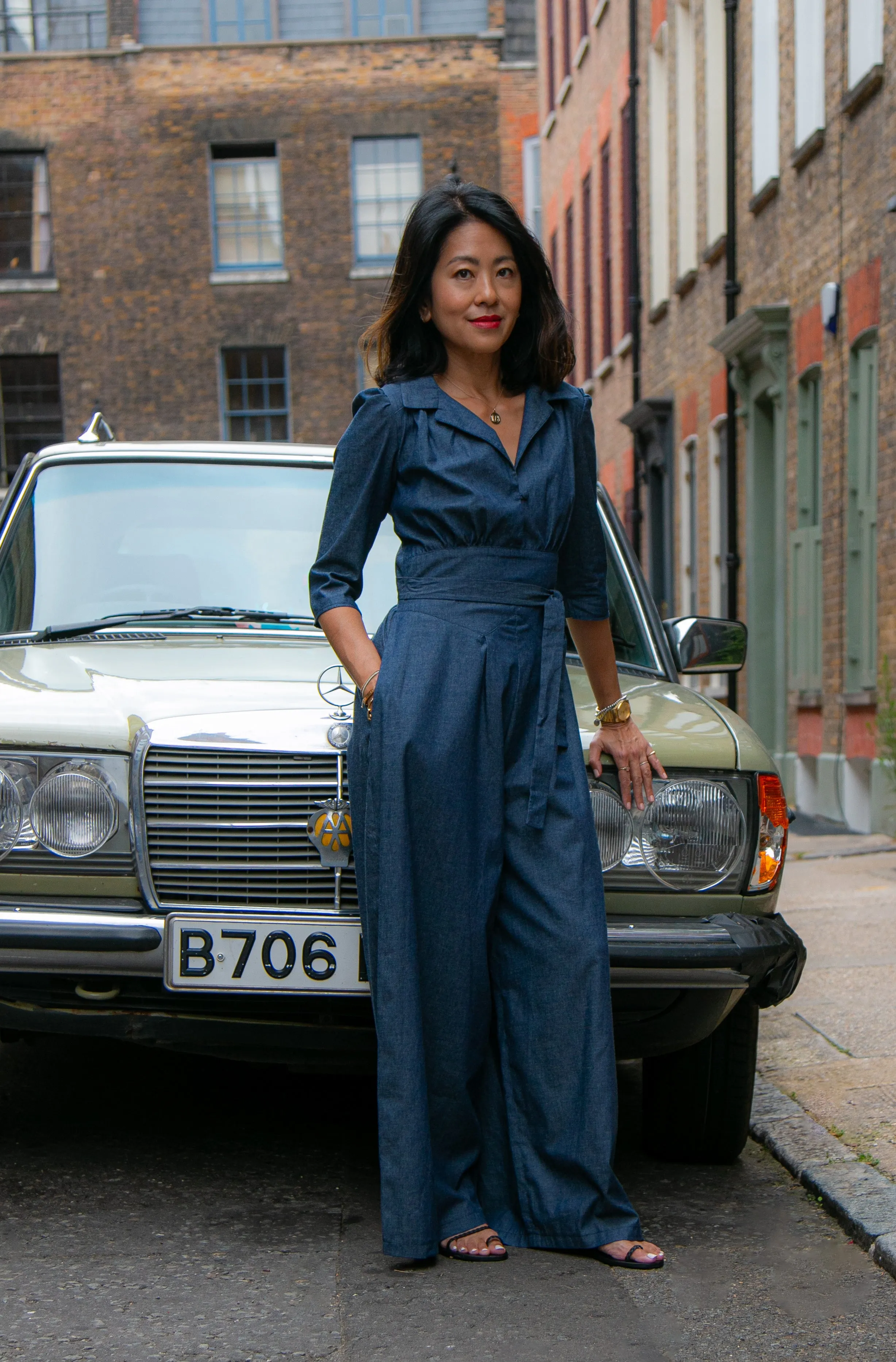 Chambray jumpsuit Elaine Bernstein