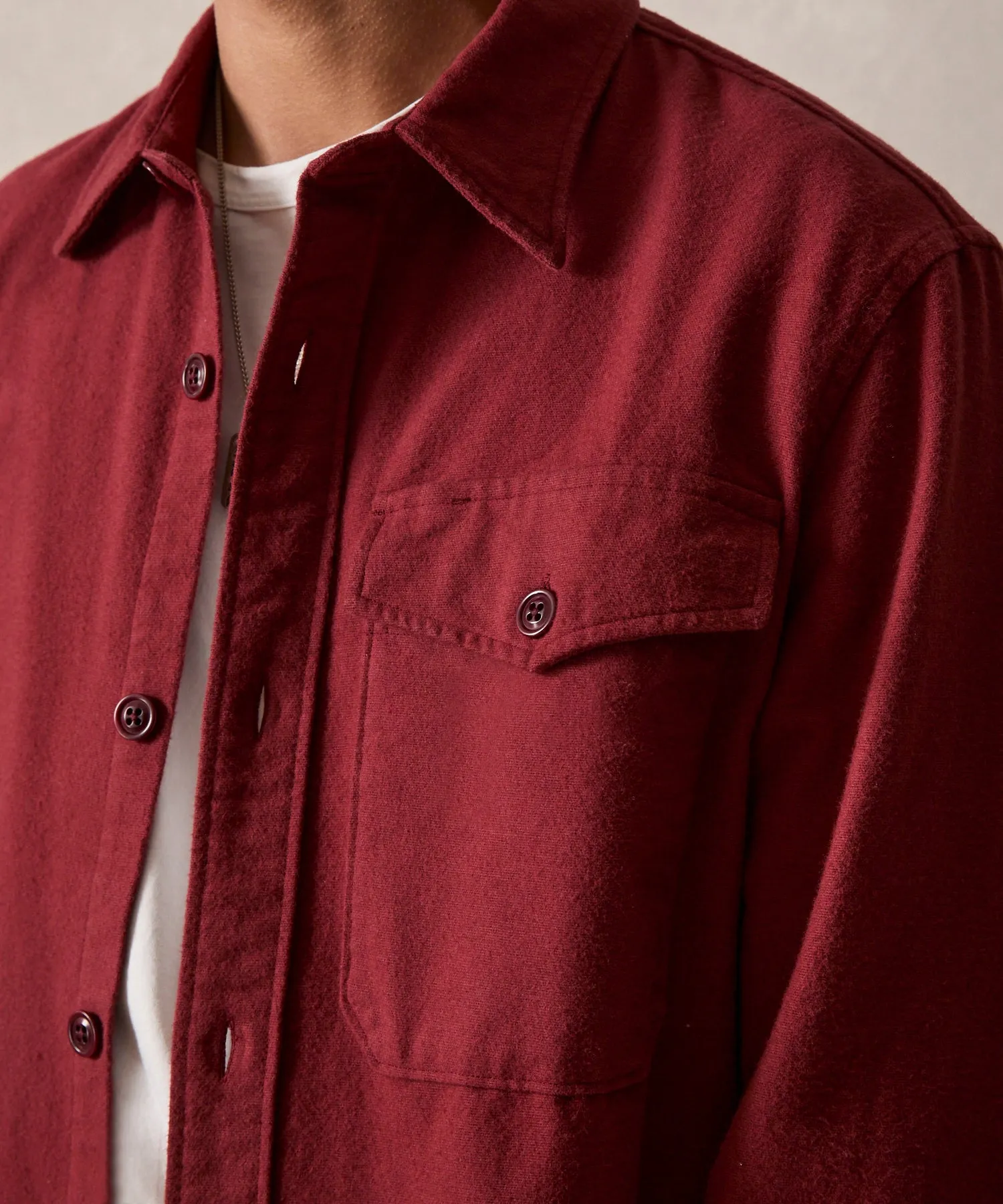 Chamois Shirt in Barn Red