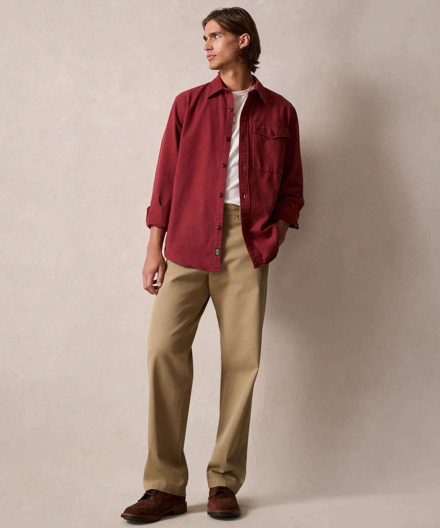 Chamois Shirt in Barn Red