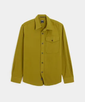 Chamois Shirt in Green Chartreuse