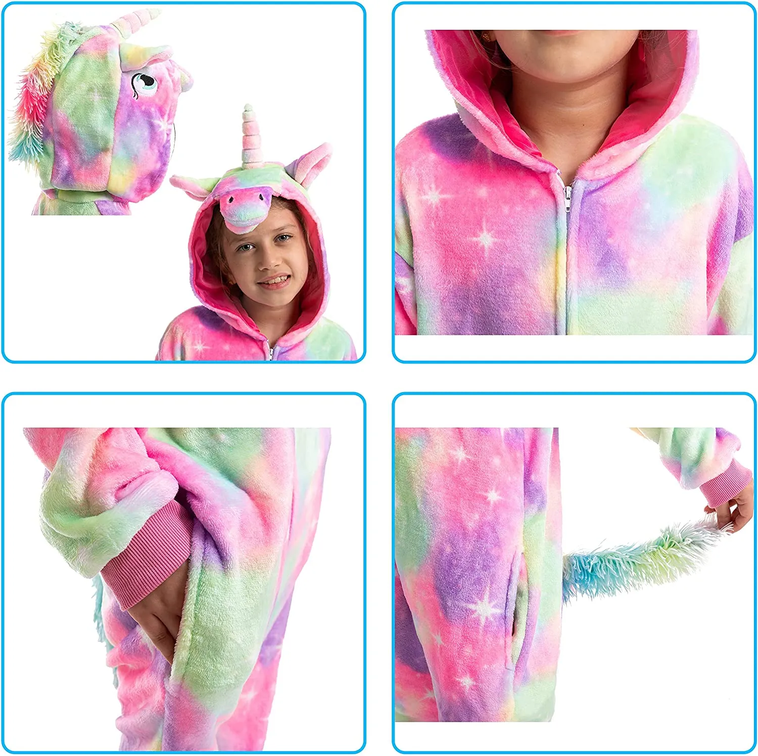 Child Unisex Unicorn Pajamas jumpsuit