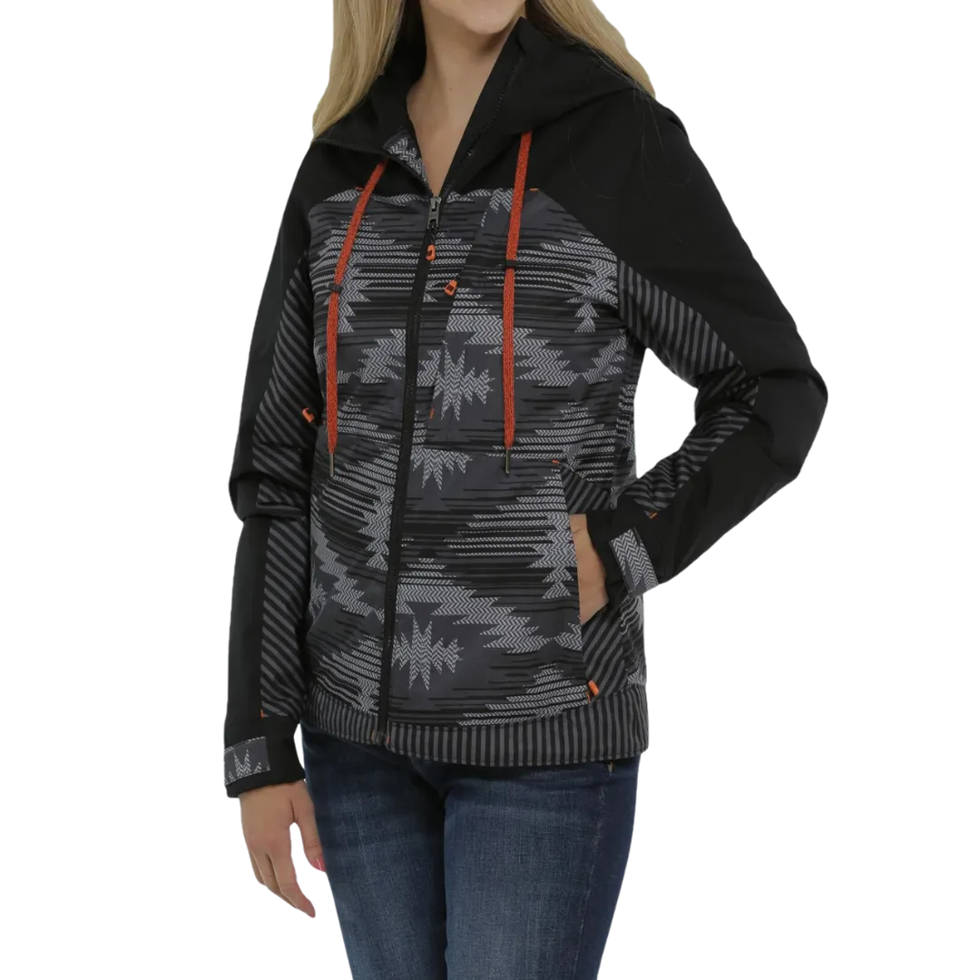 Cinch Women's Aztec Print Ski Black Jacket