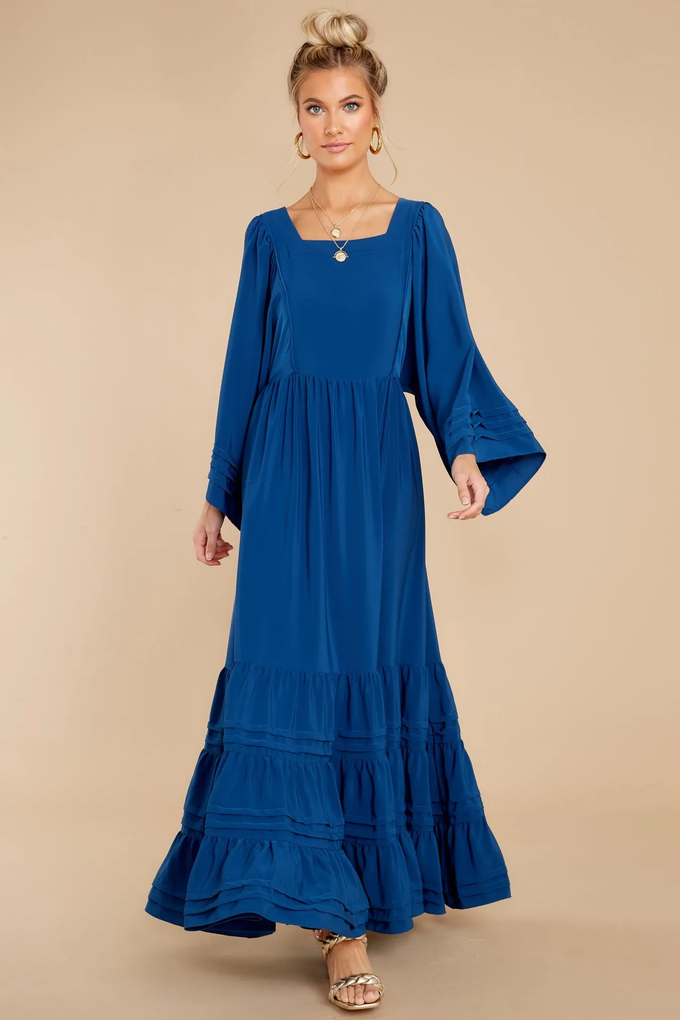 Clean Slate Indigo Maxi Dress