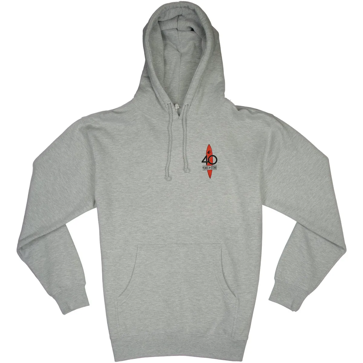 Cleanline Red Board #40 Pullover Hoodie - Grey Heather