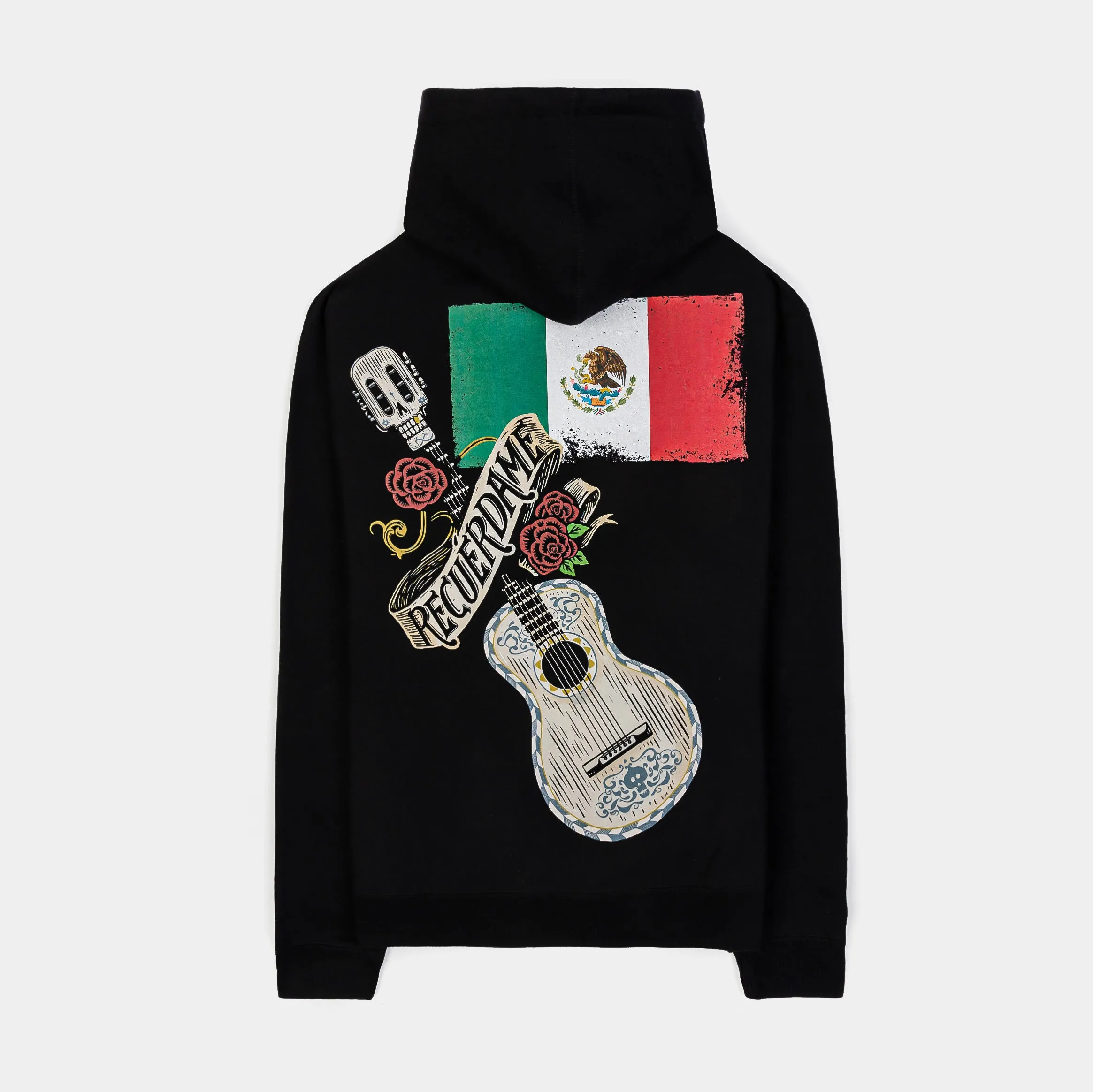 Coco By Shoe Palace Mexican Flag Pullover Mens Hoodie (Black/Red)