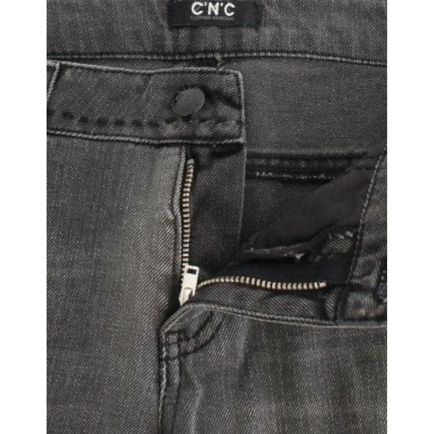 Costume National Chic Gray Straight Leg Denim Delight