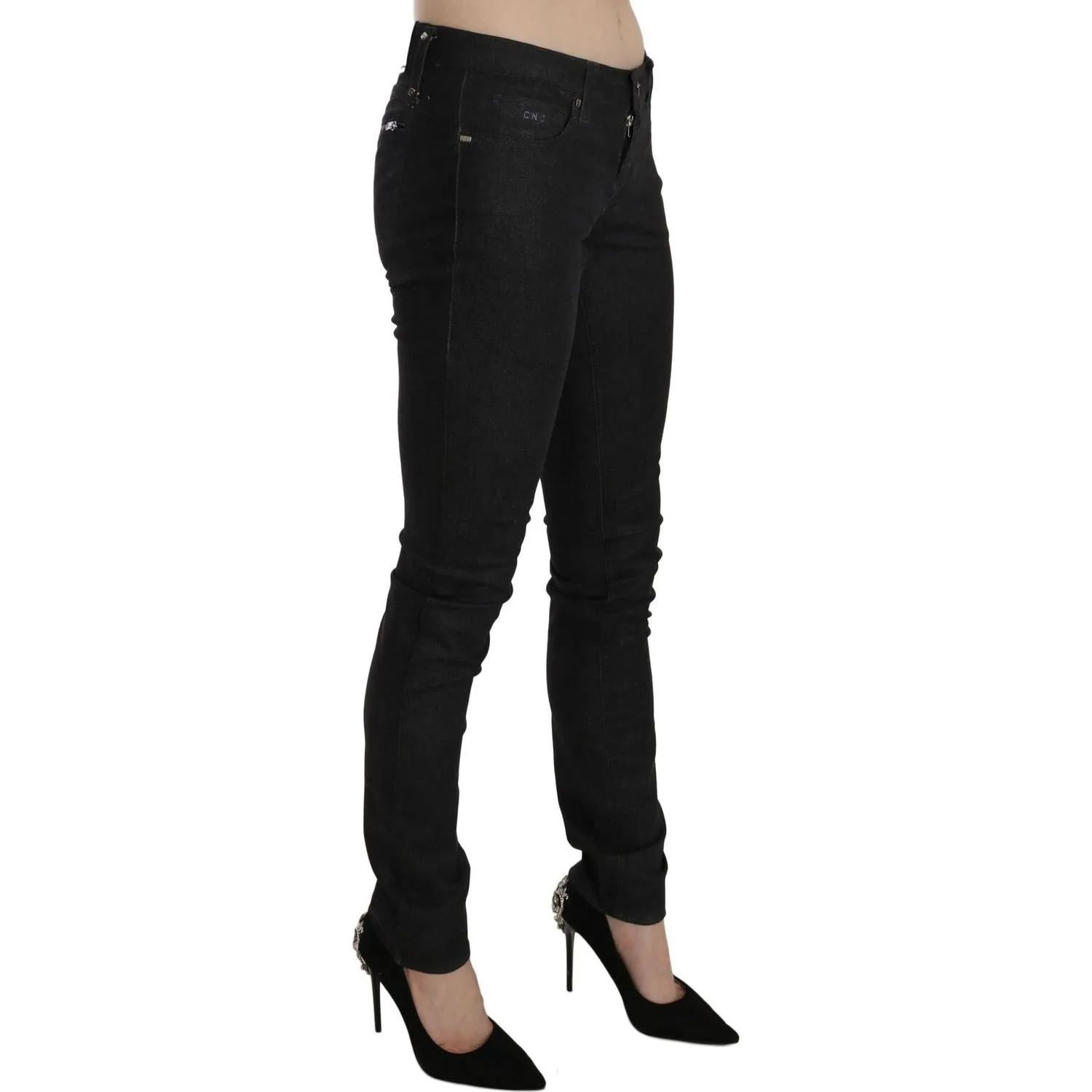 Costume National Chic Low Waist Slim Fit Skinny Denim