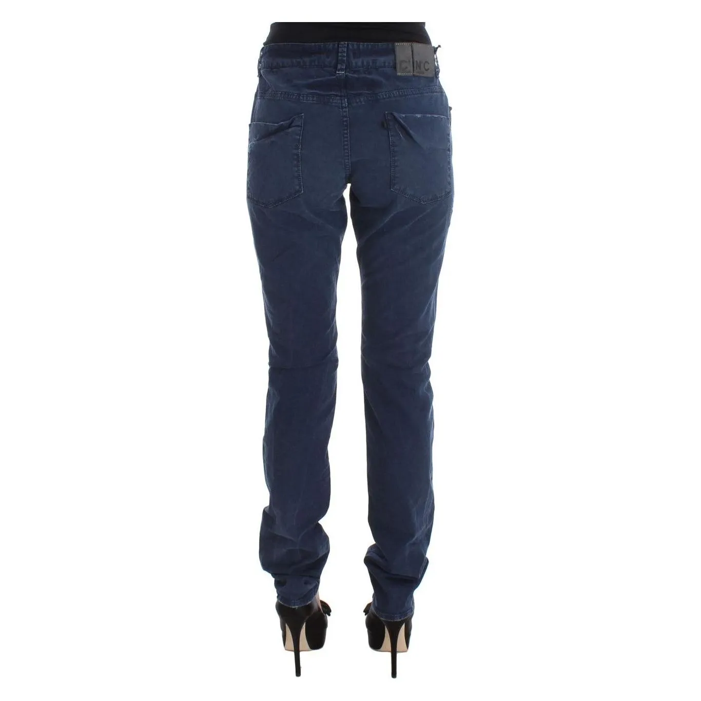 Costume National Chic Regular Fit Blue Denim Jeans