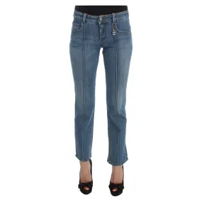 Costume National Chic Slim Fit Blue Jeans for the Modern Woman