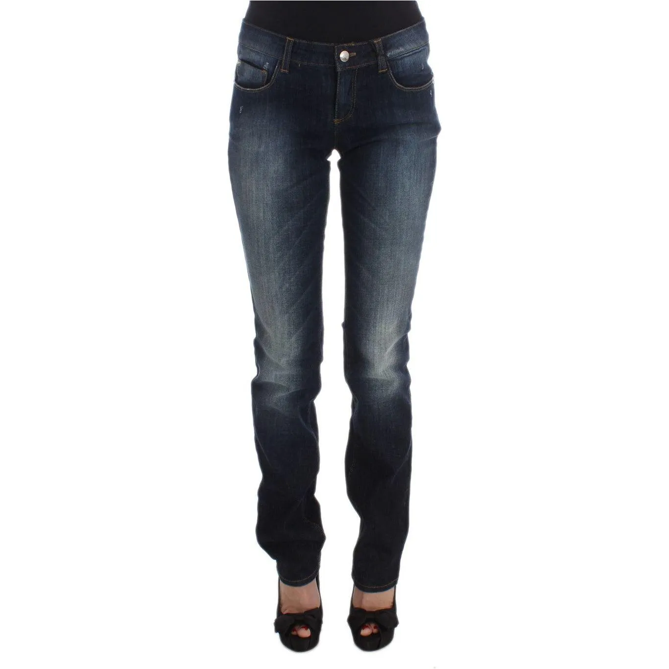 Costume National Sleek Slim Fit Blue Designer Jeans