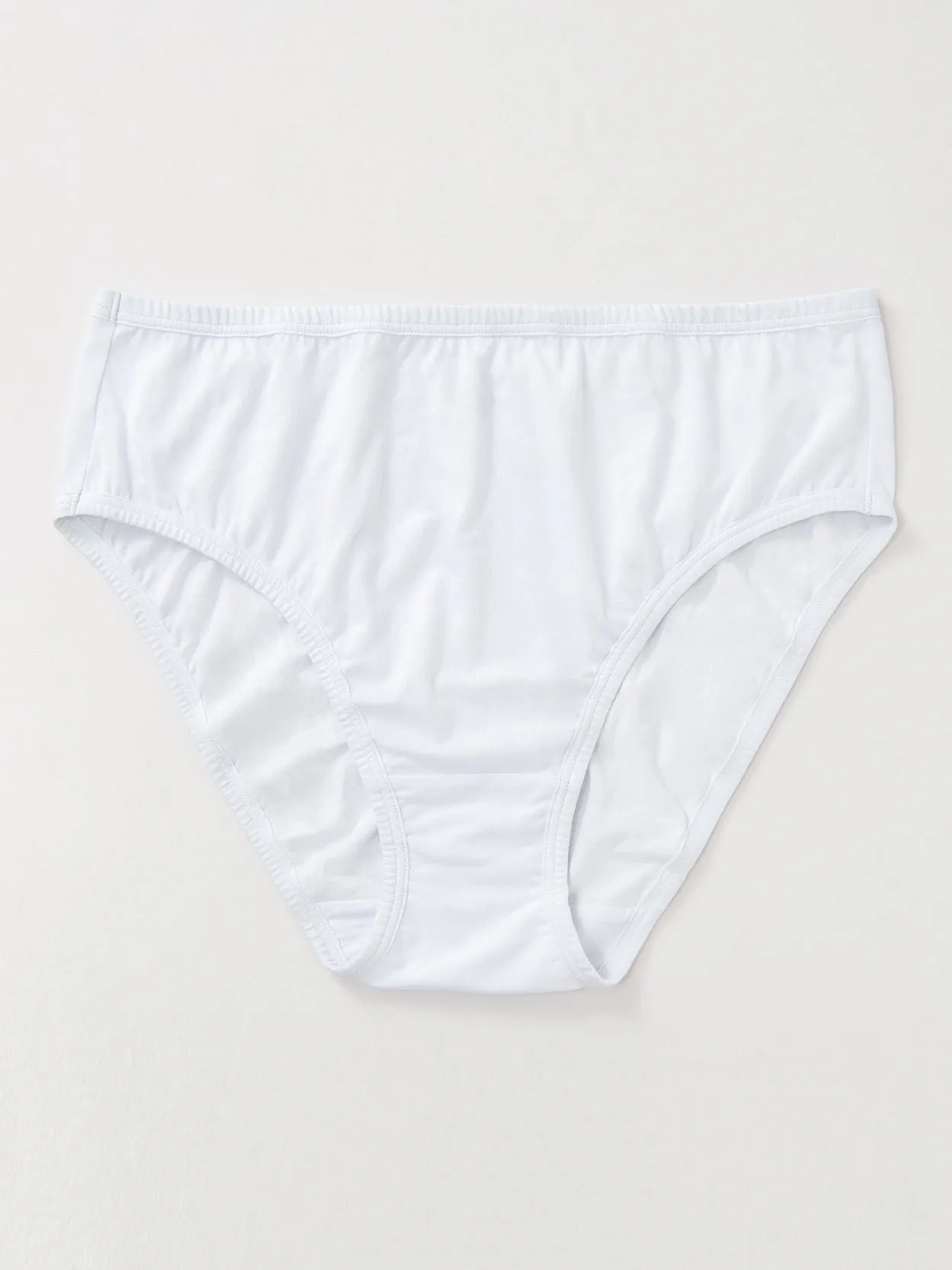 Cotton High-Cut Brief Plus Size Underwear White