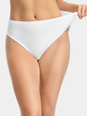 Cotton High-Cut Brief Plus Size Underwear White